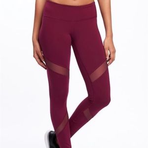 old navy active go-dry mesh leggings